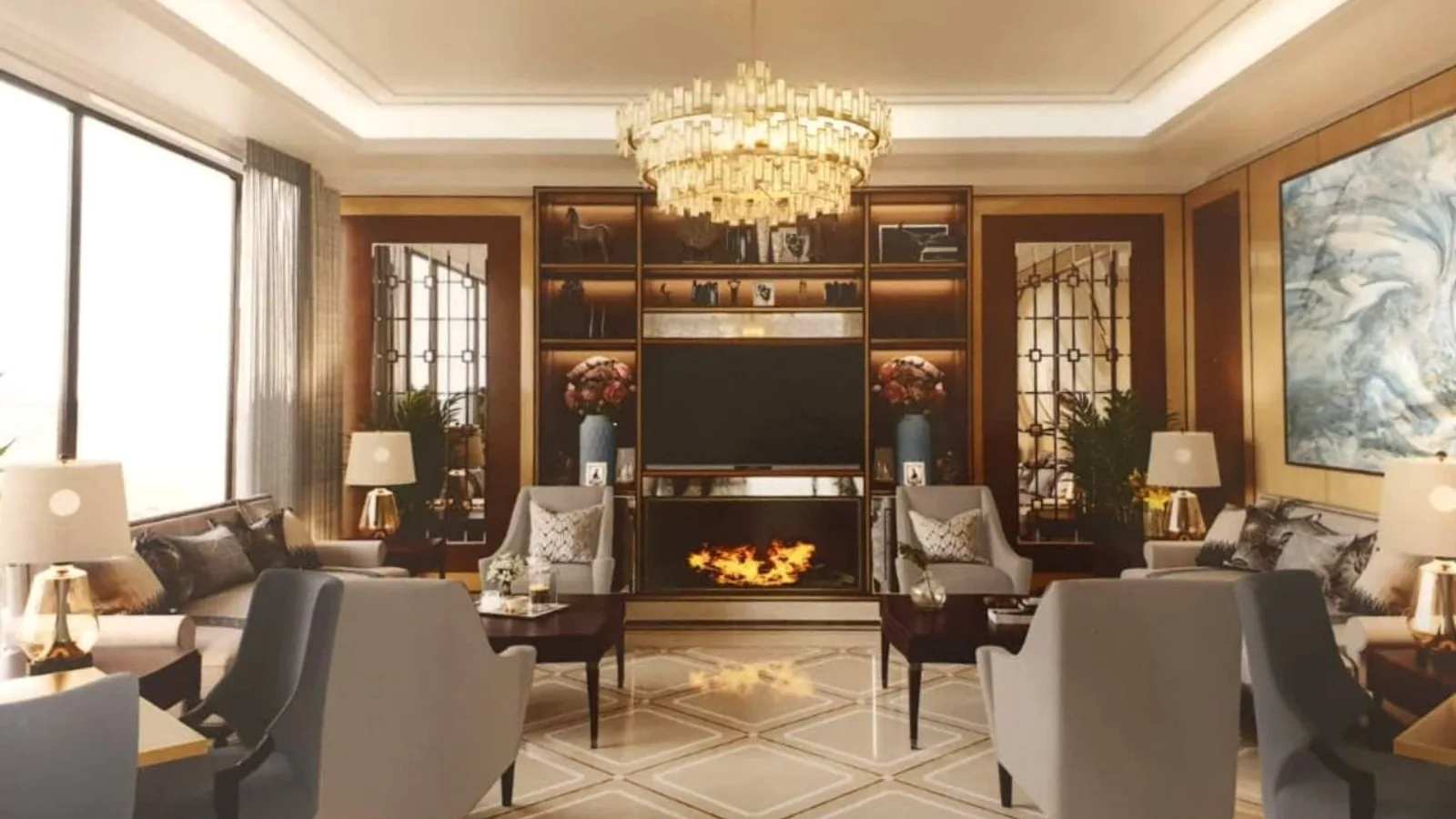 Central-Park-Bellavista-Towers-Apartment-and-Studio-In-Sector-48-Gurugram-fireplace